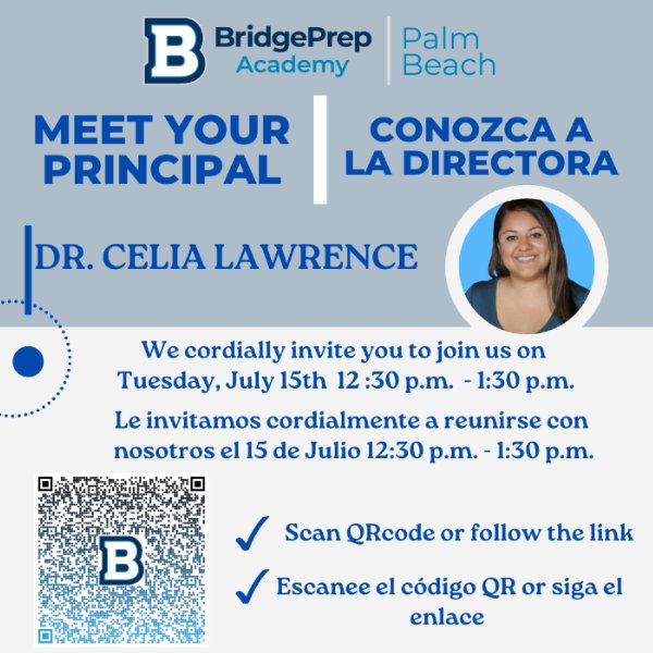 Virtual Meeting - Meet your Principal 